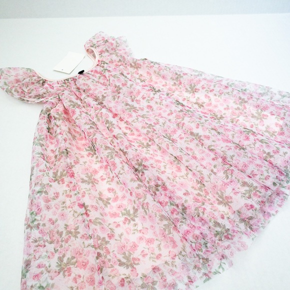 Zunie Floral Print Sleeveless Mesh Dress (3T) - Picture 13 of 14
